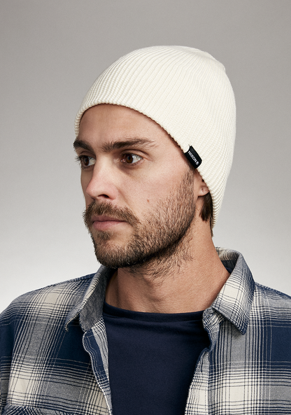 Kingman Wool Beanie - Natural View 3