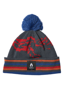 Ridge Pom Beanie - Navy / Multi View 1