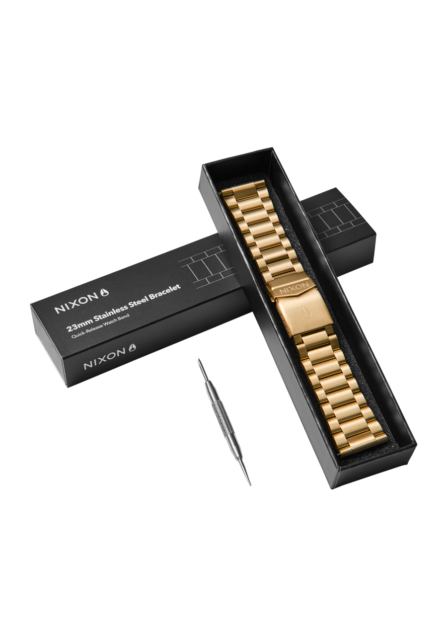 23mm Stainless Steel Band - All Gold View 3