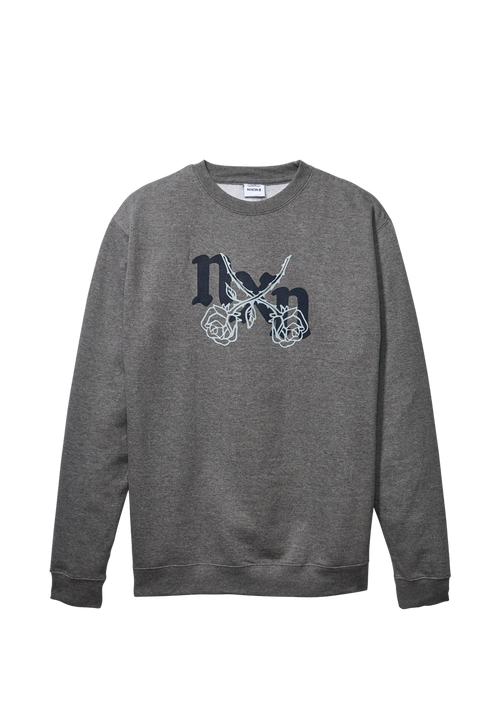 Rosas Crew Sweatshirt - Dark Heather Gray / Gray