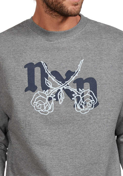 Rosas Crew Sweatshirt - Dark Heather Gray / Gray