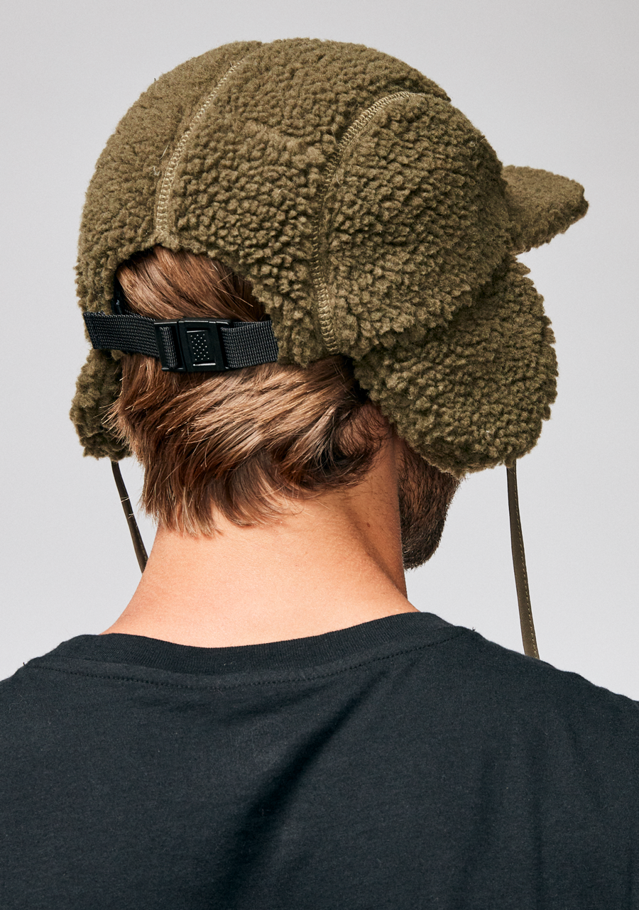 Nixon Babs Earflap Cap Olive View 5